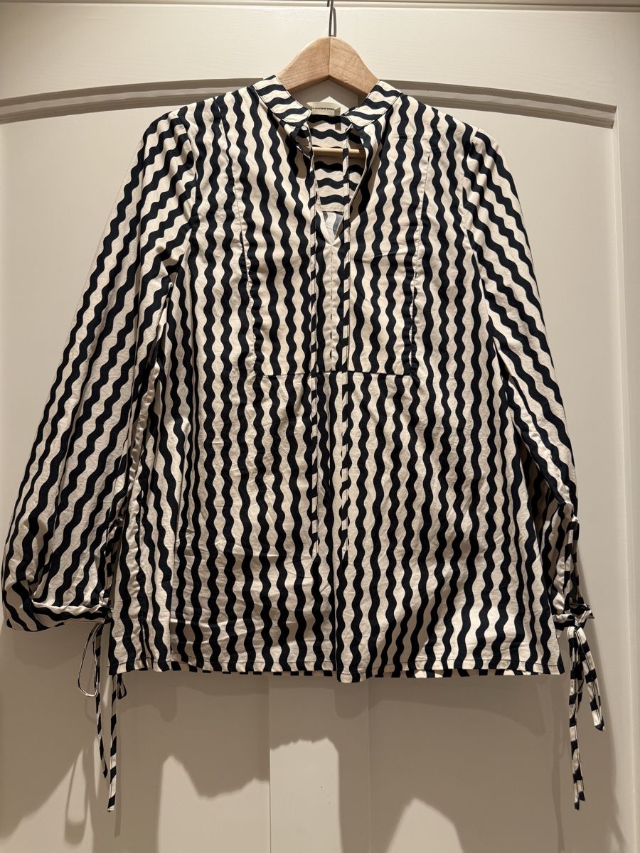 Malene Birger Camicette: By Malene Birger Blouse, Gr. 34, black/white – Usato da Zürich venduto da floridiablanca 2