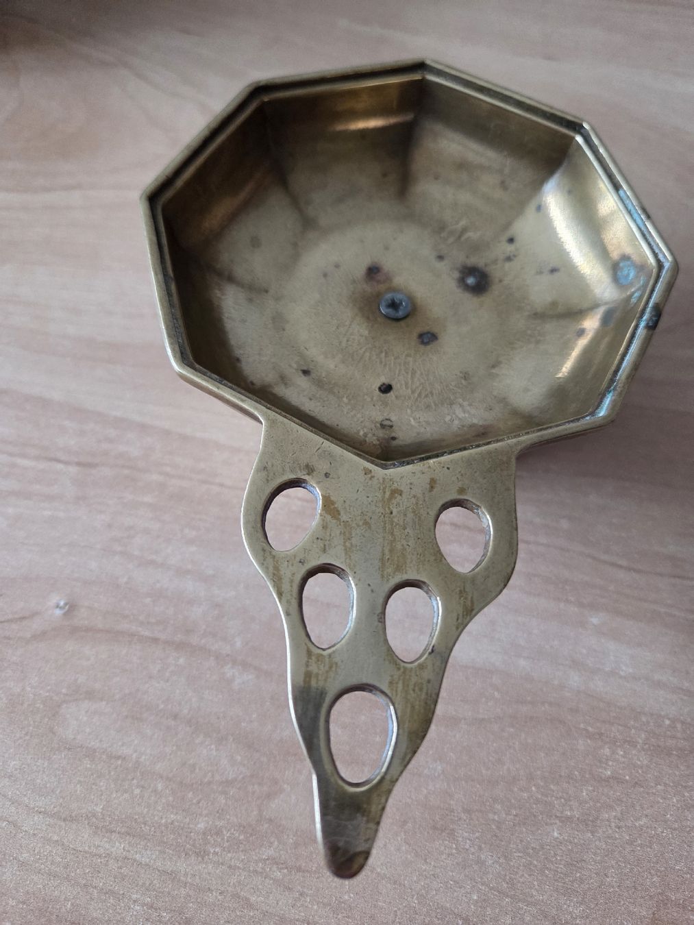 Portacandele: Antiker Vintage Messing-Kammerleuchter – Usato da Winterthur venduto da katzen07 5