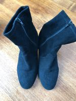 Stiefeletten schwarz Wildleder Optik Neu und ungetragen