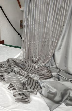 Seidenchiffon für Damen-Abendrobe, mit Seidenpongé-Futter