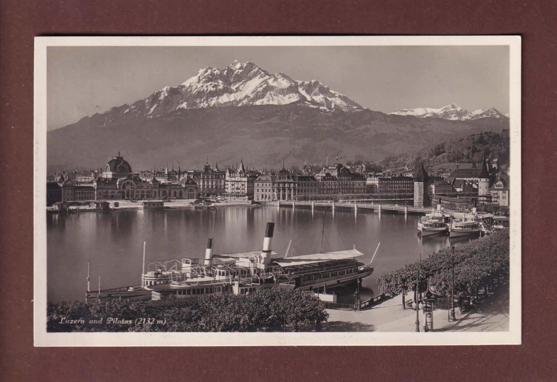 Cartoline postali: LUZERN - Schiff - Pilatus - 1931 – Usato da Pully venduto da nicecards-shop