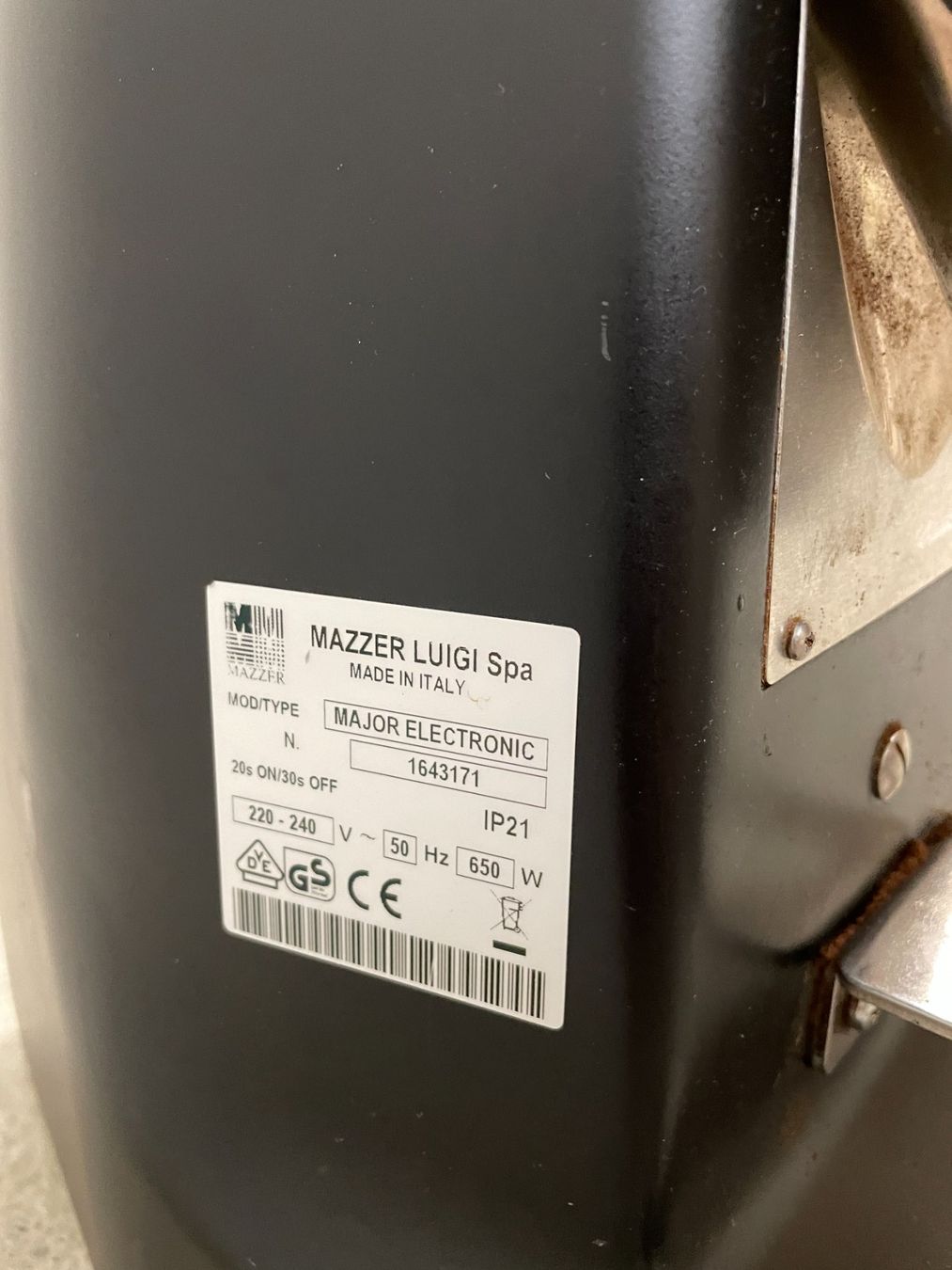 Mazzer Küchengeräte: Mazzer Major Electronic coffee grinder – Gebraucht aus Renens VD von peltiphyllum 2