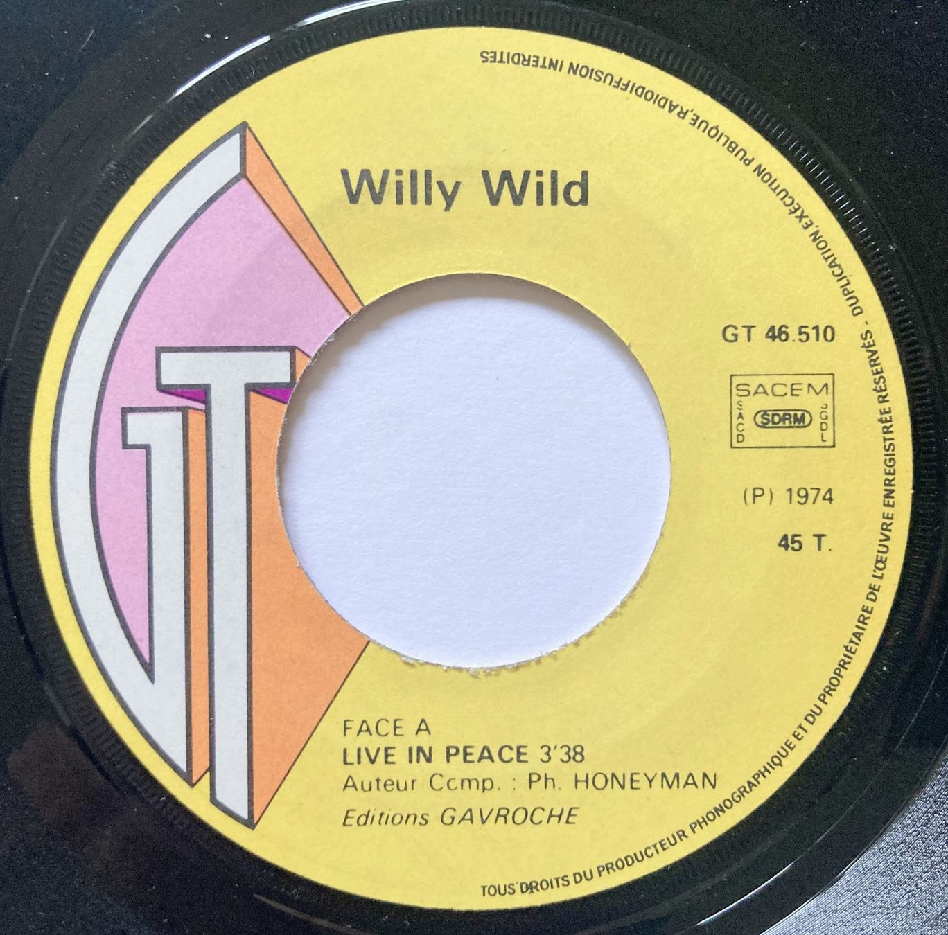 Schallplatten: WILLY WILD - LIVE IN PEACE – Gebraucht aus Bottens von hotter-than-hell 2