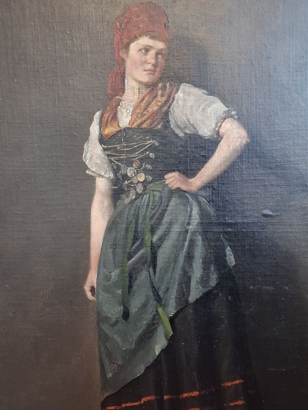 Gemälde: Frank Buchser? Grosses Gemälde um 1880 signiert F.B. – Gebraucht aus Zürich von Rousseau11 1