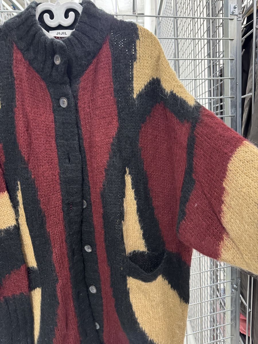 Pullover & Sweatshirts: Colour Block Cardigan Oversized Wool Blend Knitwe – Gebraucht aus Zürich von VittoDS 1