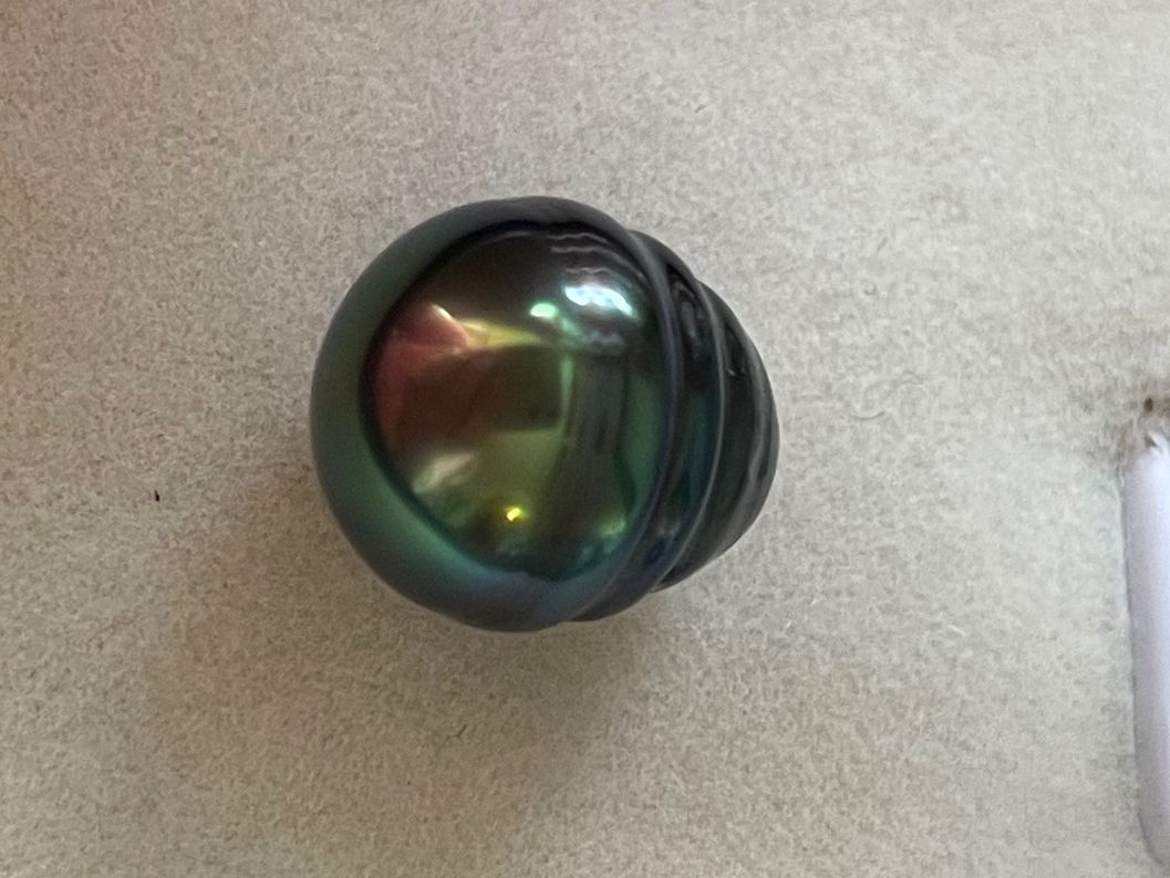 Perle (finte): Tahitiperle 9.6x11 mm – Nuovo (secondo la descrizione) da Bern venduto da Steinfieber 1