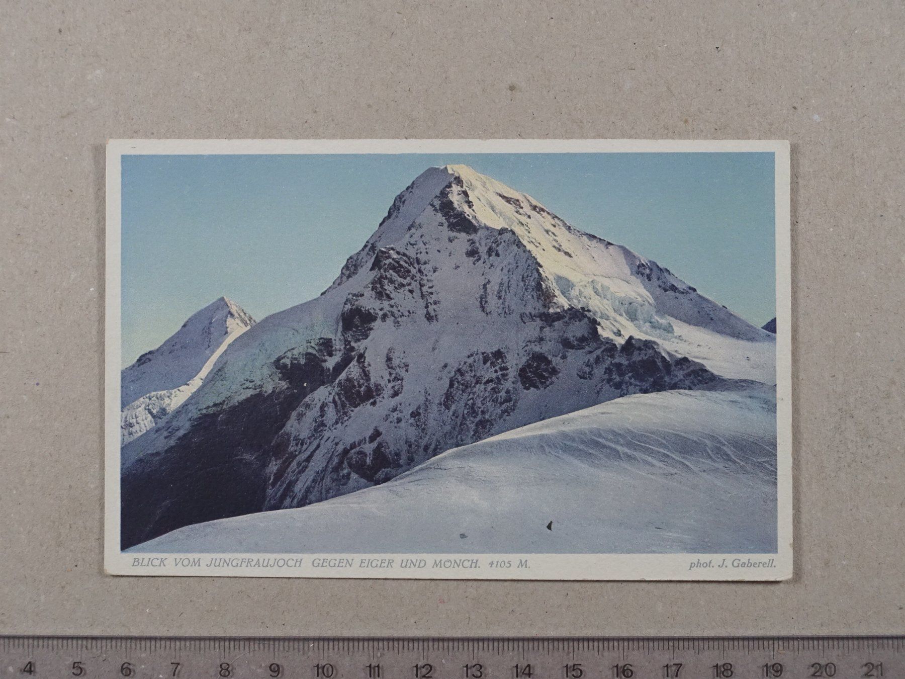 Ansichtskarten: Blick vom Jungfraujoch gegen Eiger und Mönch – Gebraucht aus Lenzburg von fh1