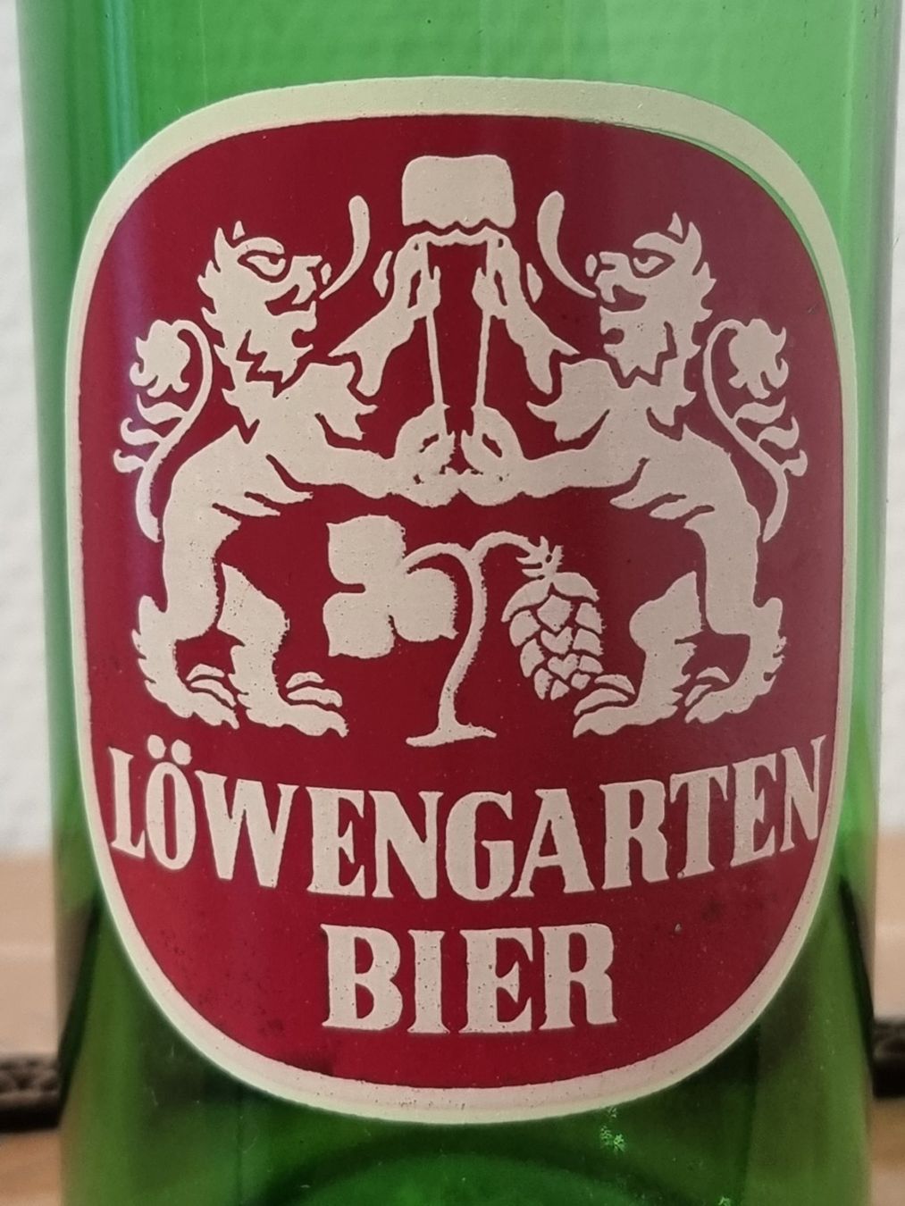 Bicchieri, Caraffe & Bottiglie: Brauerei Löwengarten Bierflasche 1970 – Usato da Lommis venduto da 0815undmehr 1