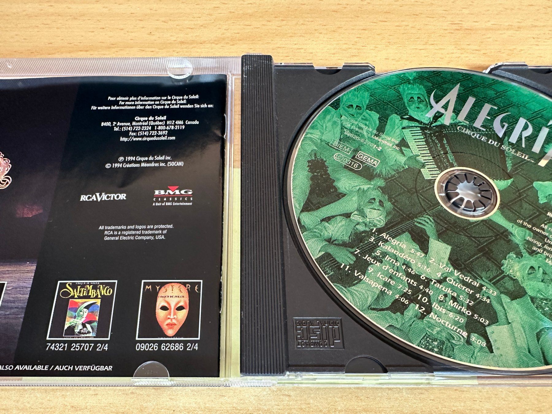 CD: Cirque Du Soleil – Alegría – Usato da Rikon im Tösstal venduto da Alpenmutz 2