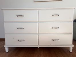 Weisse Holz Kommode