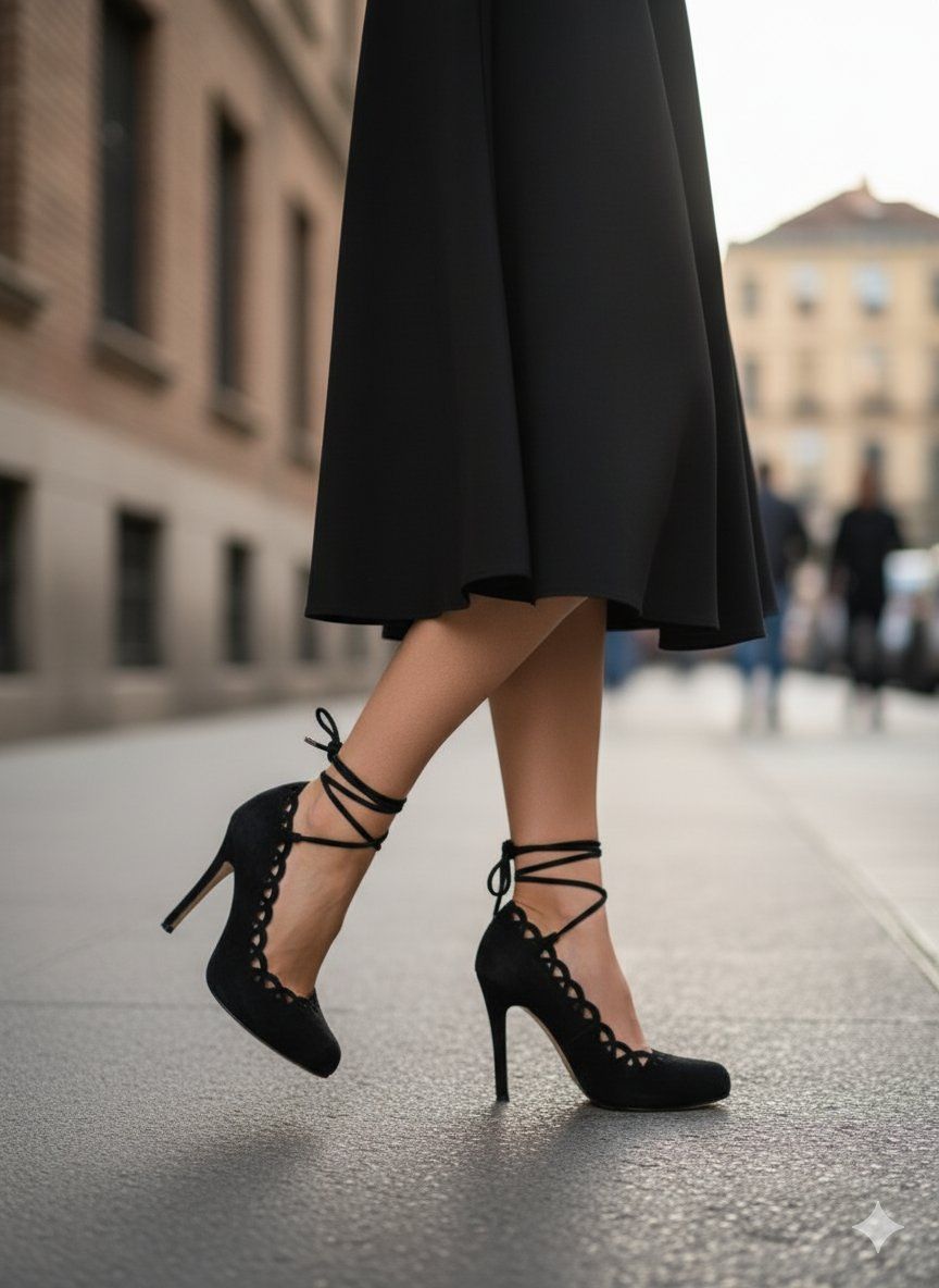 Scarpe da donna: Stilettos MENBUR en daim noirs ajourés – Nuovo (secondo la descrizione) da Jongny venduto da beg_f7zz