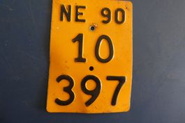 vélomoteur 1990 plaque