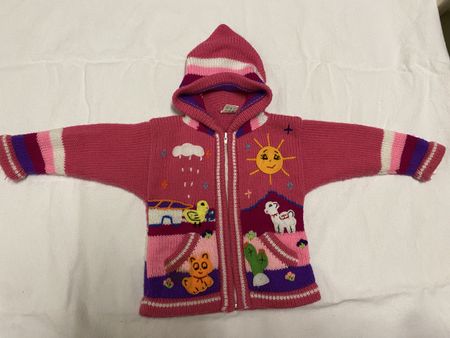 Strickjacke aus Peru in Grösse 92