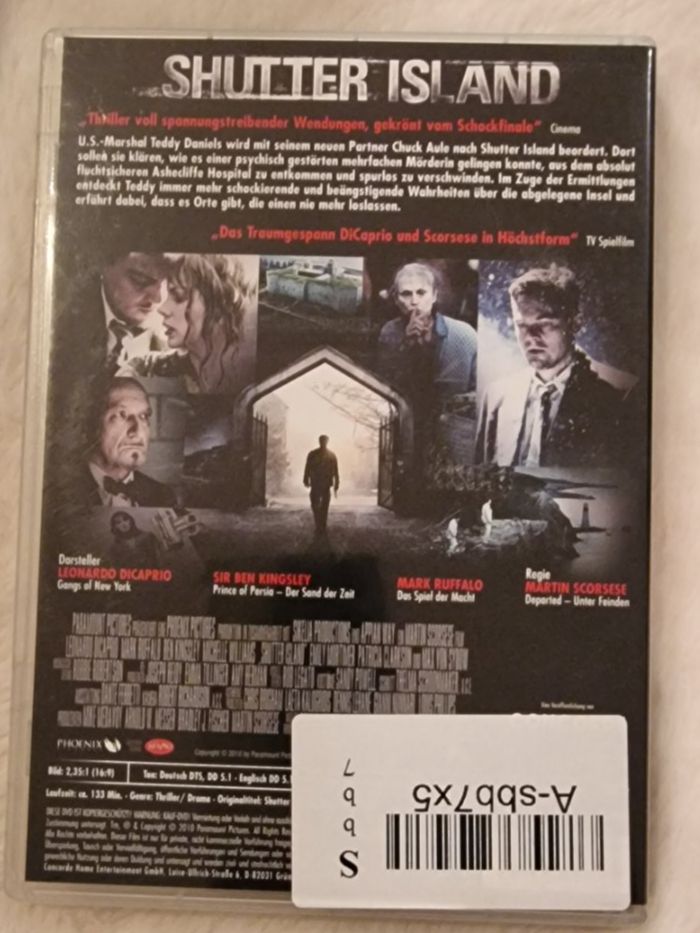 Tous les DVDs: DVD Shutter Island mit Leonardo DiCaprio – D'occasion à Hauptwil par vol_sh8n 1