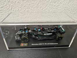 Neu - Bburago - Mercedes-AMG F1 W14 E Perf.1/43 Russell 2023