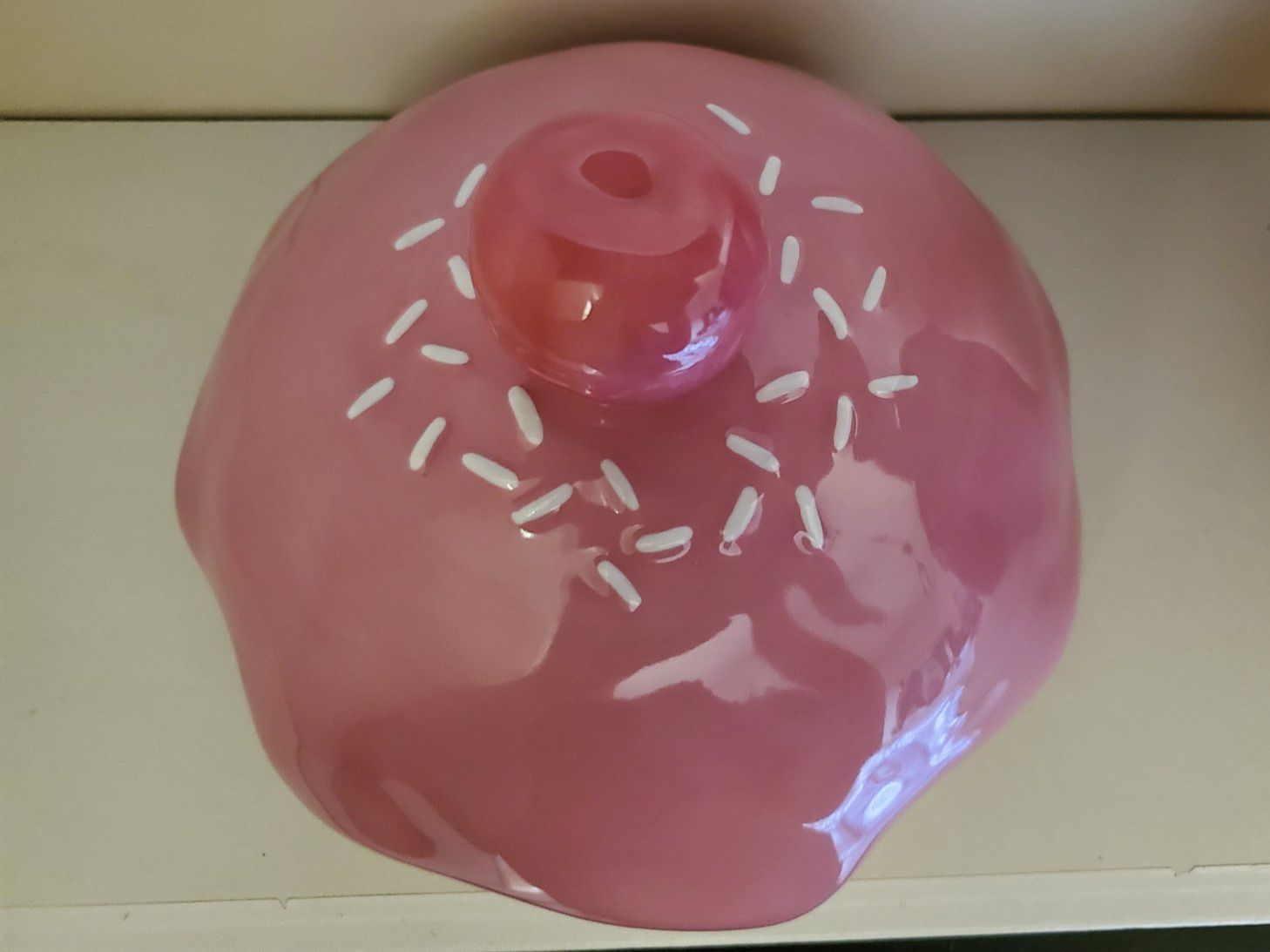 Contenitori & Simili: Boîte à biscuits / Cookie jar forme cupcake en céramique – Usato da Rennaz venduto da La_malle_du_dauphin 4