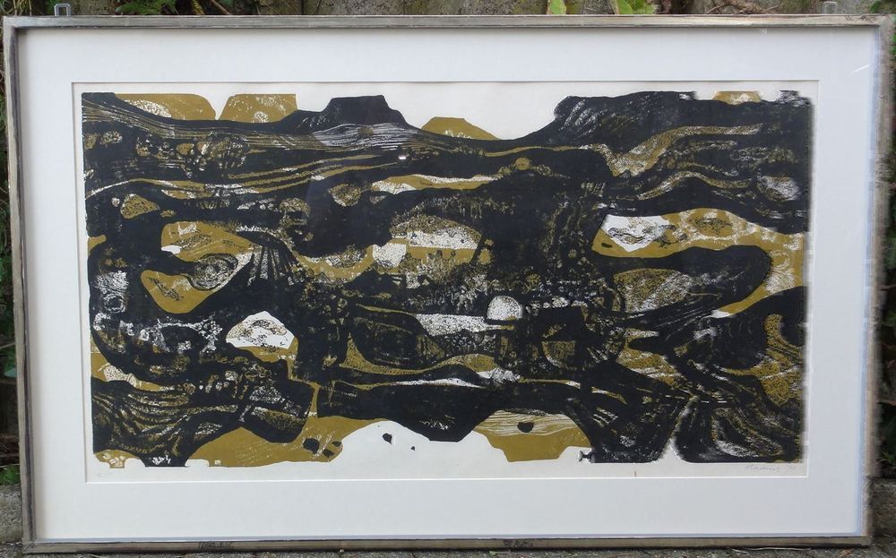Grafik Lithografie Holzschnitt Hädrich signiert Winterthur 6
