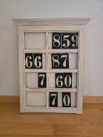 Vintage Kirchen-Liedanzeigetafel im Shappy Chic-Look