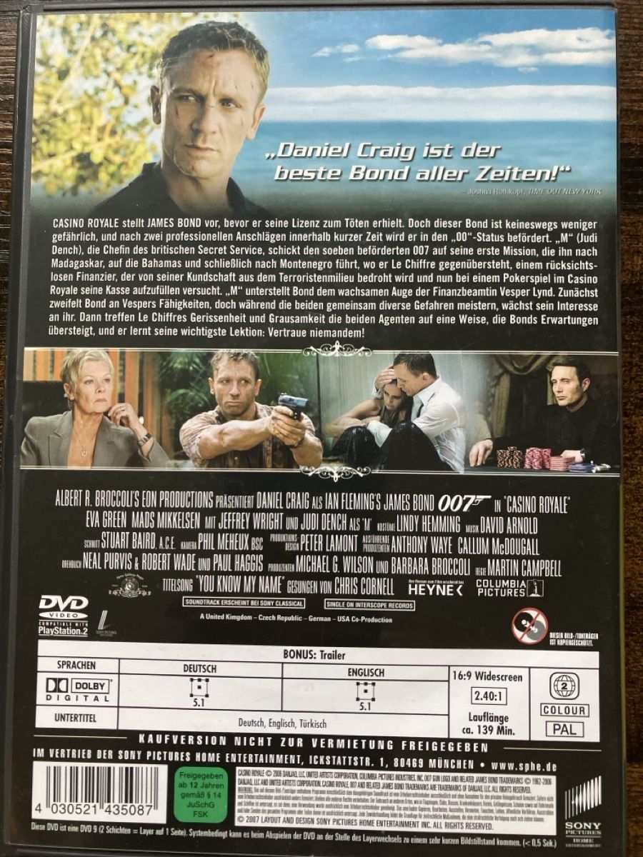 Tutti i DVDs: Casino Royale DVD – Usato da Glarus venduto da Jhuber78 1