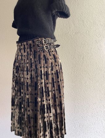 Bottega Veneta Samtrock - Gr. 38