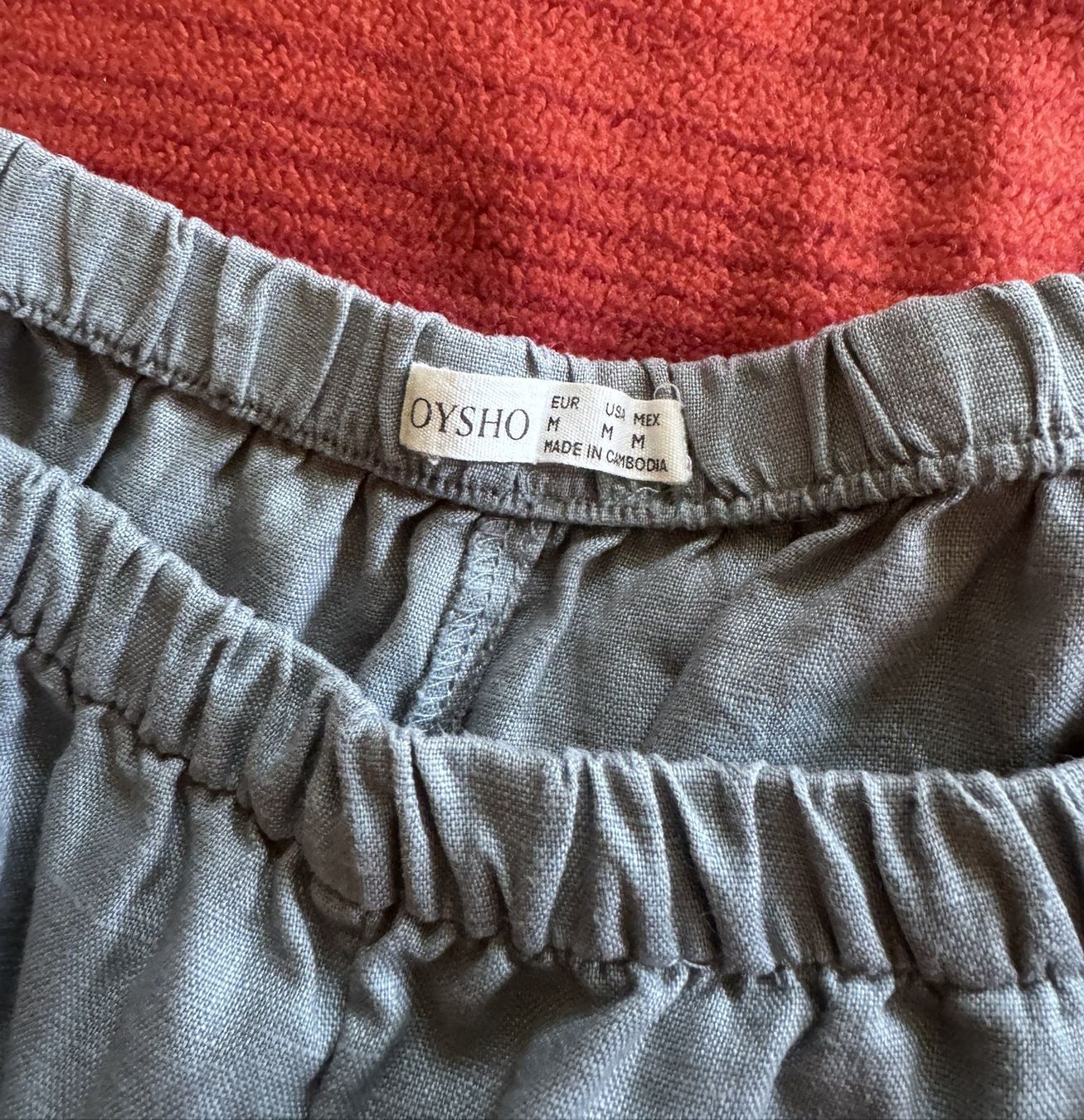 Oysho Pantaloni: OYSHO Leichte 7/8 Leinenhose/Gr.M/Hellblau – Usato da Watt venduto da Rog48 2