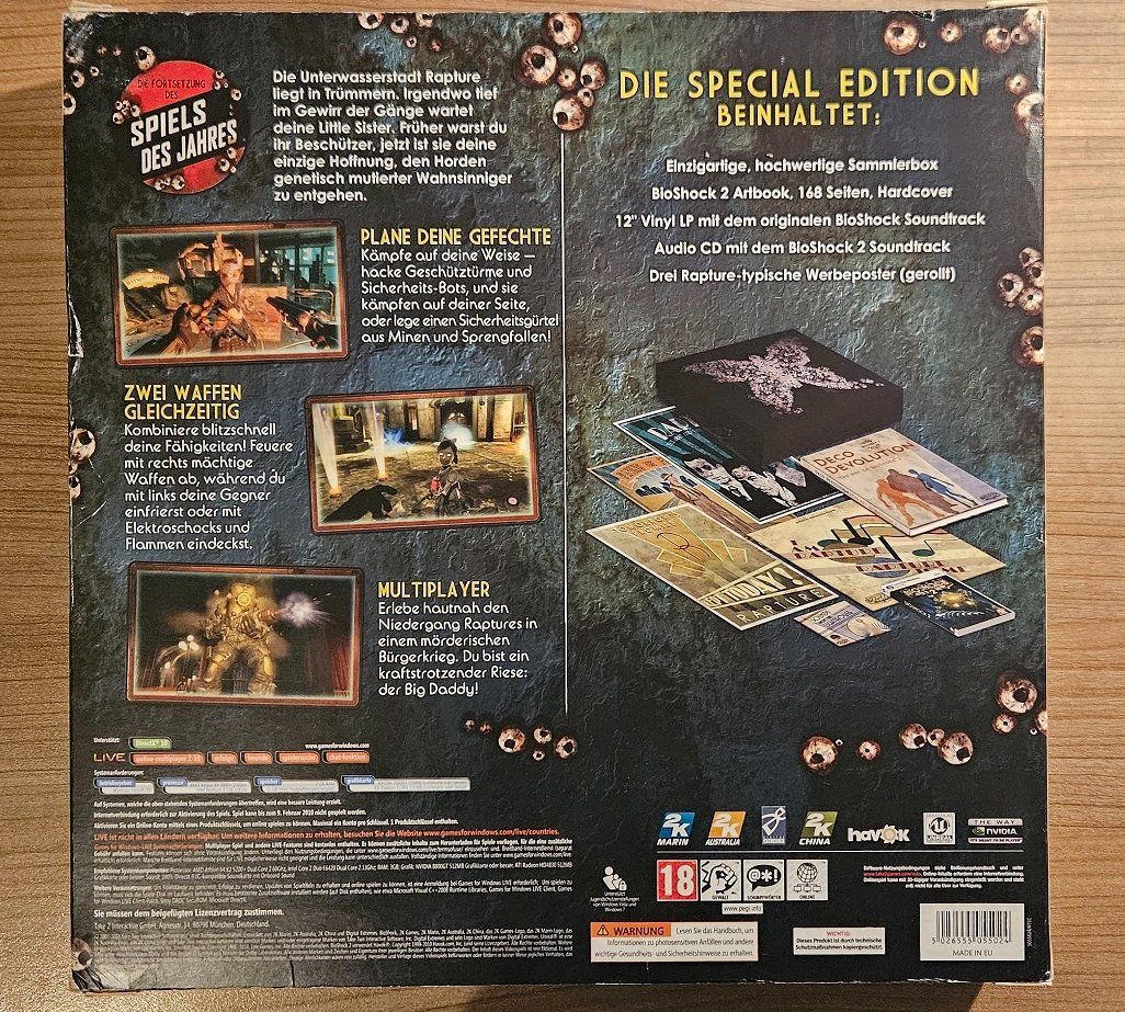 Microsoft Giochi: Biohock 2 (Collector's Edition) – Usato da Winterthur venduto da Men_in_black 2