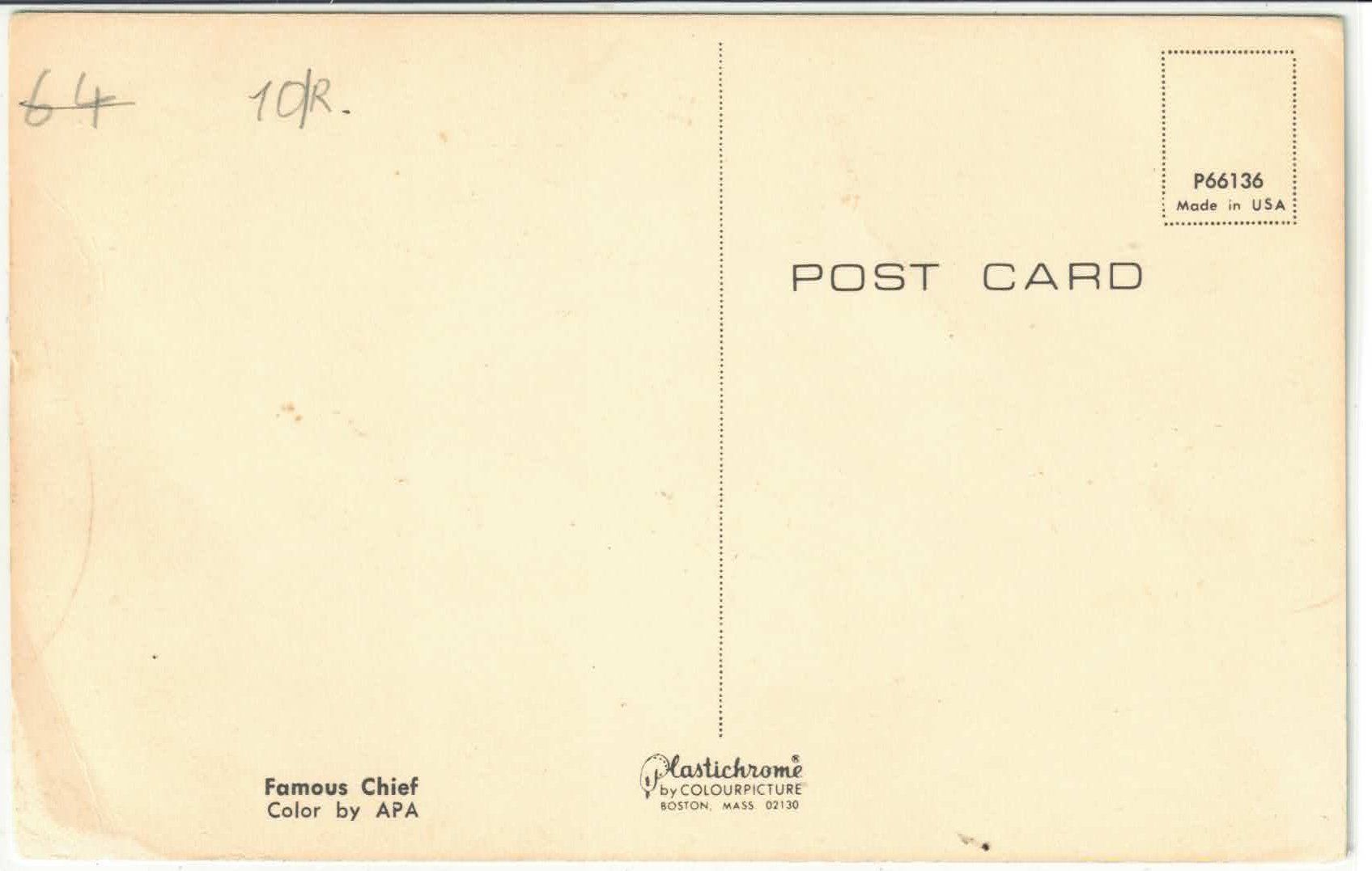 Cartes postales: Famous Chief - Indianer-Häuptling – D'occasion à Ettingen par Kartenplanet 1