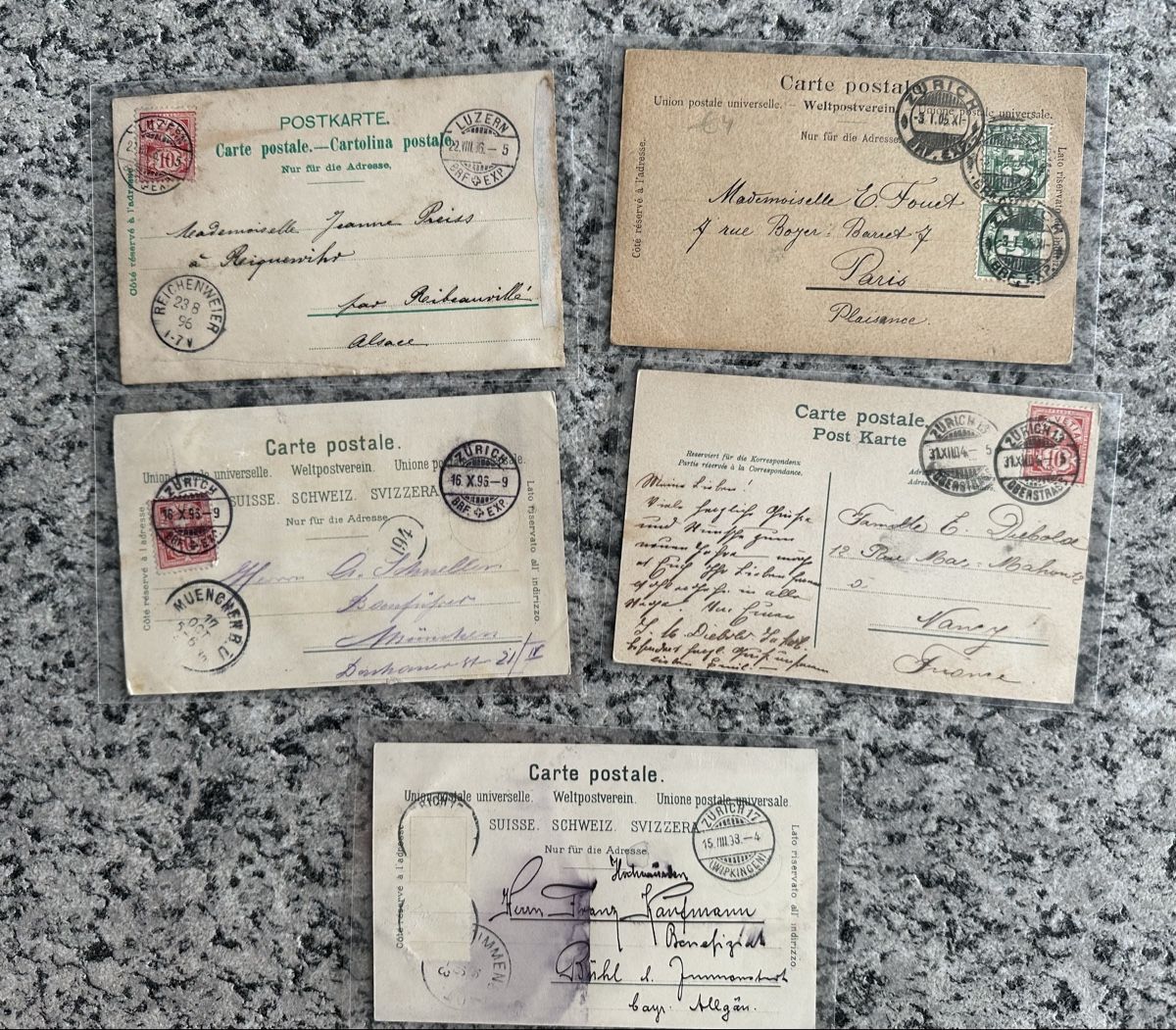 Cartes postales: Lot 5 Lithos Zürich – D'occasion à Wettingen par Phibras 1