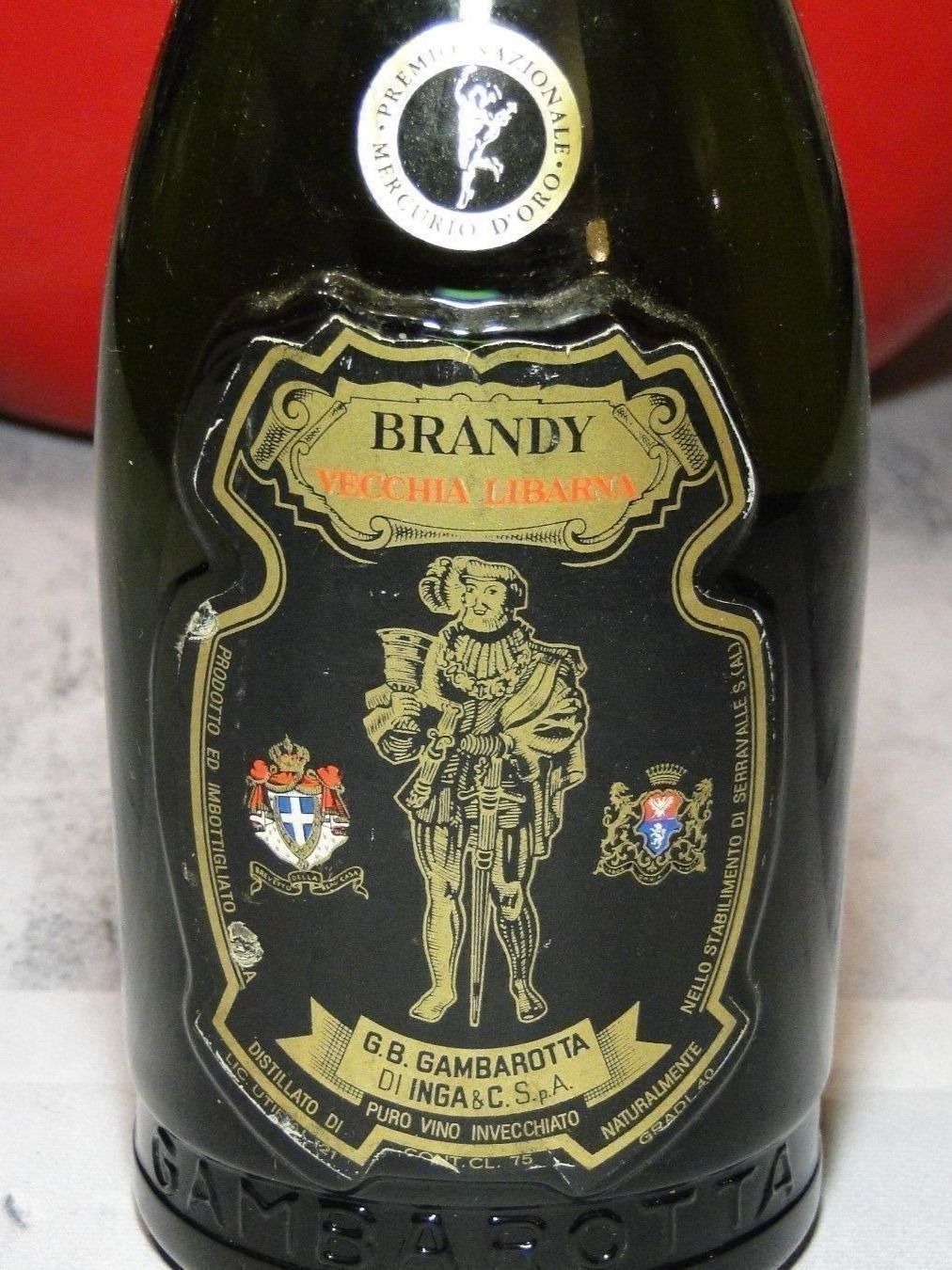 Bevande alcoliche: Brandy Gambarotta Riserva Speciale Jahre1960s – Nuovo (secondo la descrizione) da Emmenbrücke venduto da Ulisse-22 1
