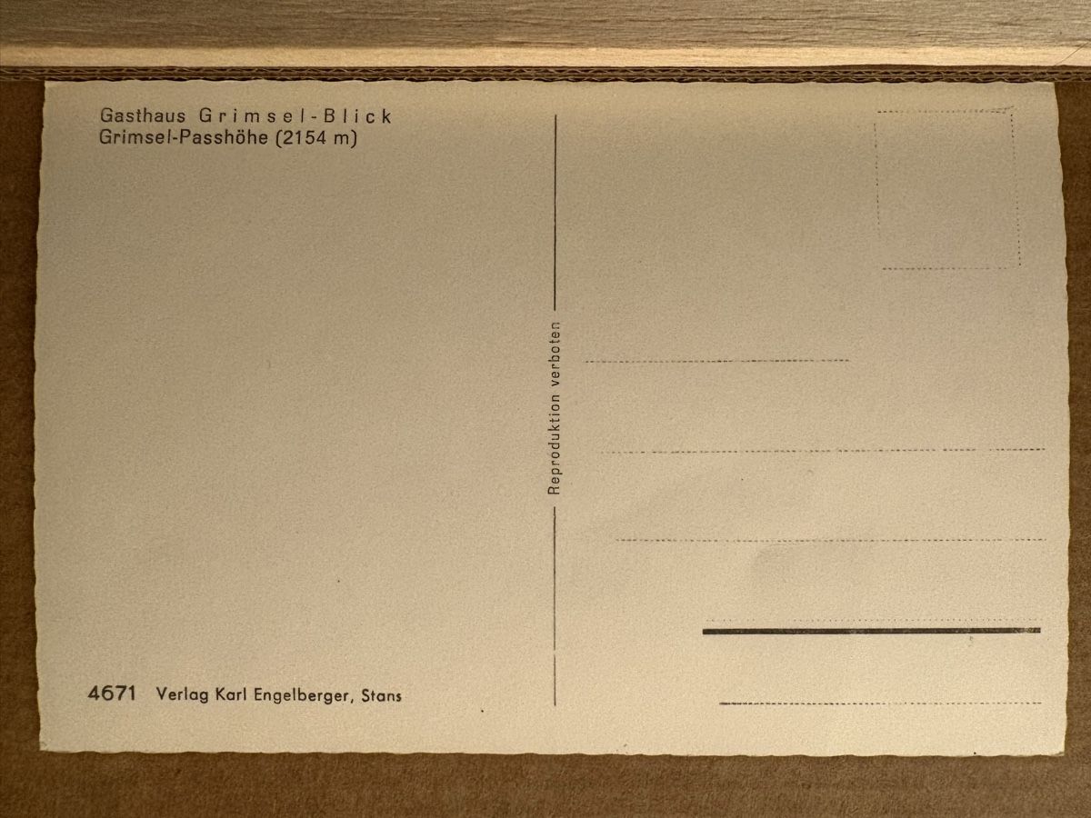Cartoline postali: AK von Gasthaus Grimsel - Blick – Usato da Rümlang venduto da Kartenpost1 1