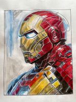 Iron Man  Zeichnung /50cmx 65cm/ UNIKAT !