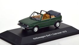 VW Golf I Cabriolet Phase I 1979-1987 dunkelgrün     1:43