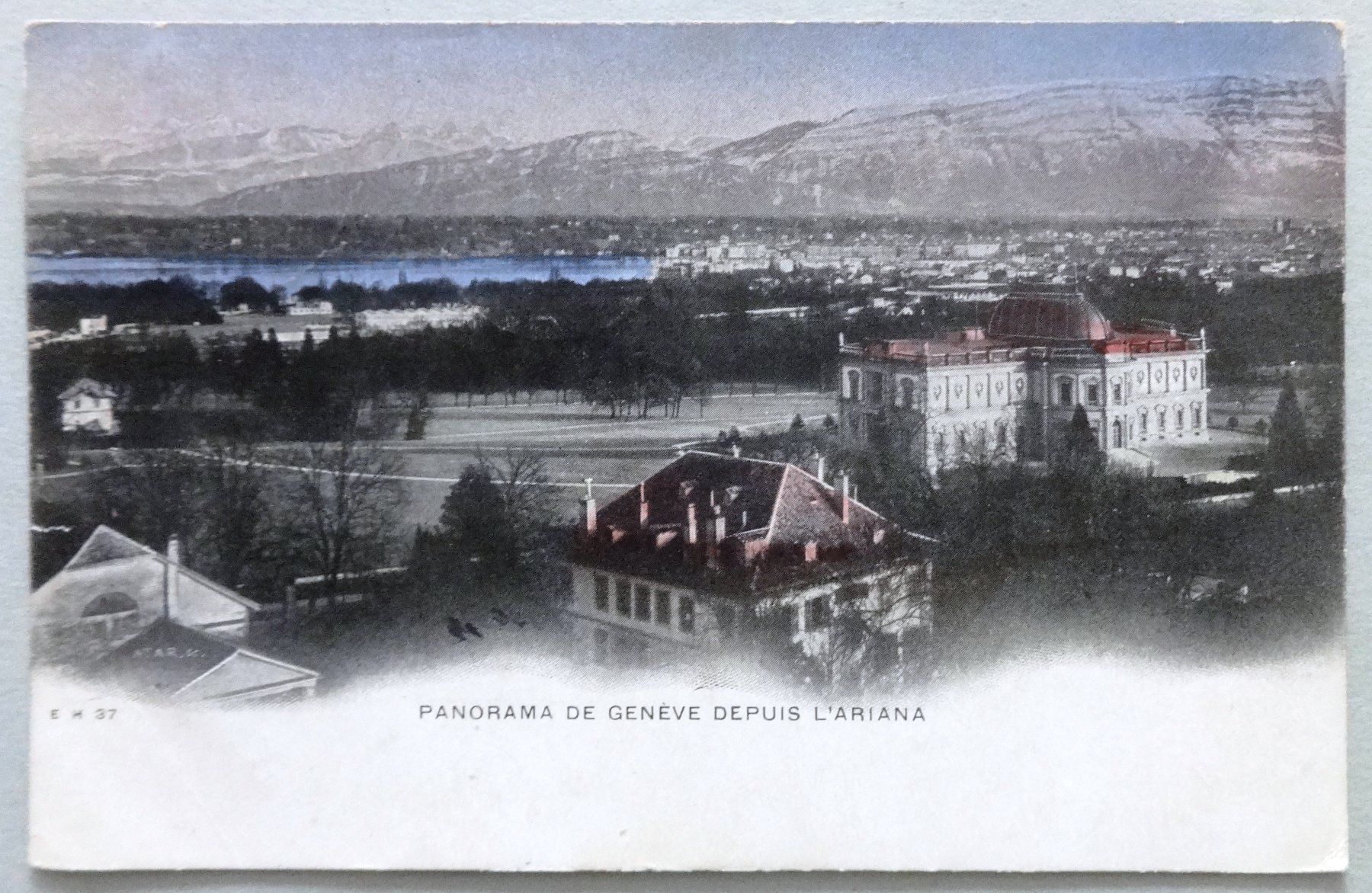 Cartoline postali: Panorama de Genève depuis l' Ariana – Difettoso da Fétigny venduto da Billy2miny