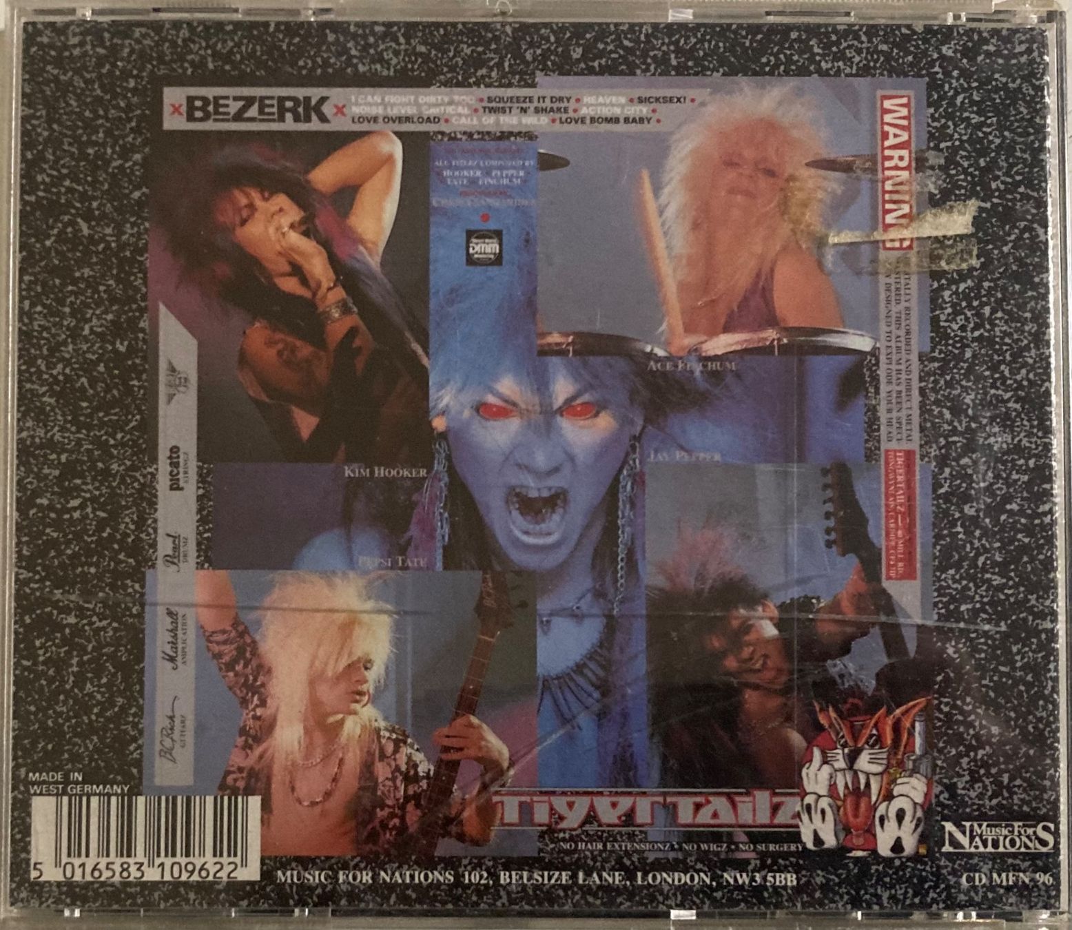 CDs: TIGERTAILZ - BEZERK – Gebraucht aus Poliez-Pittet von Newtown-Records 1