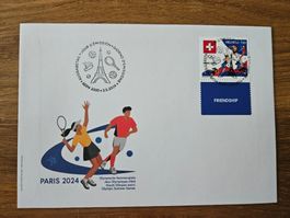 FDC aus Kleinbogen Olympiade Paris 2024, Respect, Voll-ET