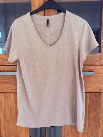 Shirt/Top Chicorée hellbeige melliert,luftig/leicht,Gr.M.NEU