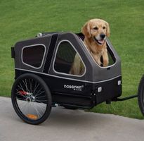 + Doggyhut S-Line XXL Fahrradanhänger & Hundebuggy 2 in 1
