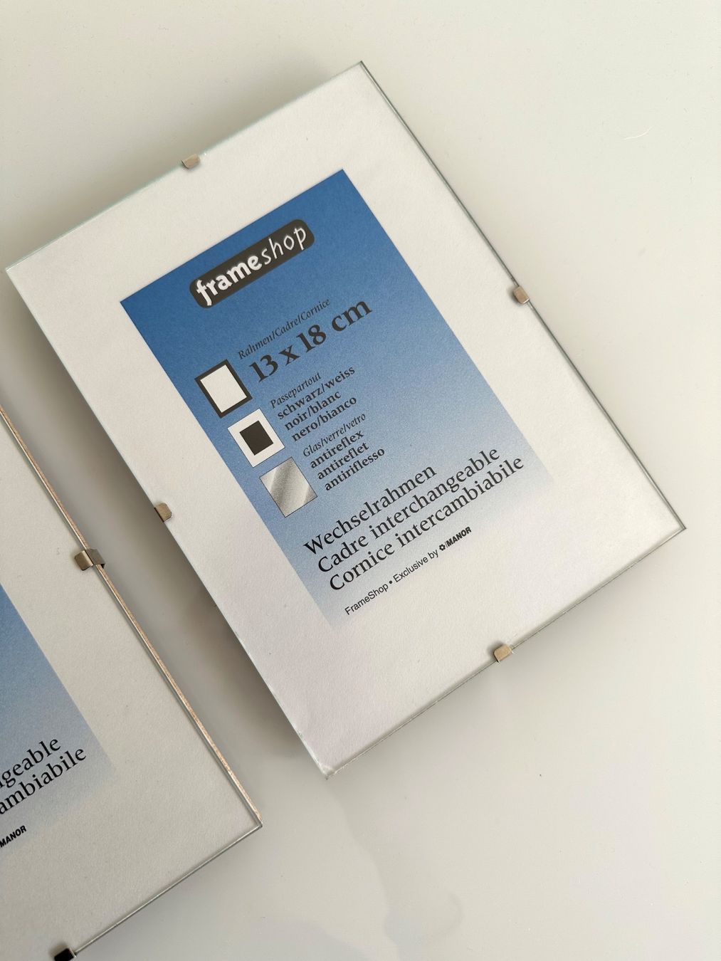 Bilderrahmen: 2 x Wechselrahmen mit antireflex Glas by Manor – Gebraucht aus Bern von Fraeuleinhonig 4