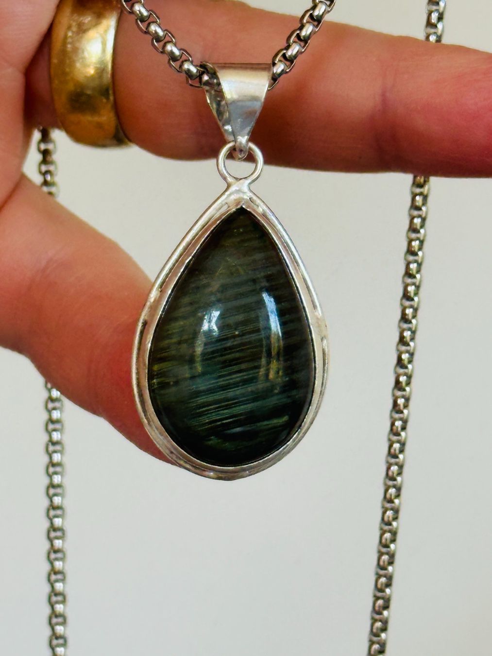 Ketten: Labradorite Gemstone Handmade Jewelry necklace – Neu und originalverpackt aus Genève von AGBERG 7