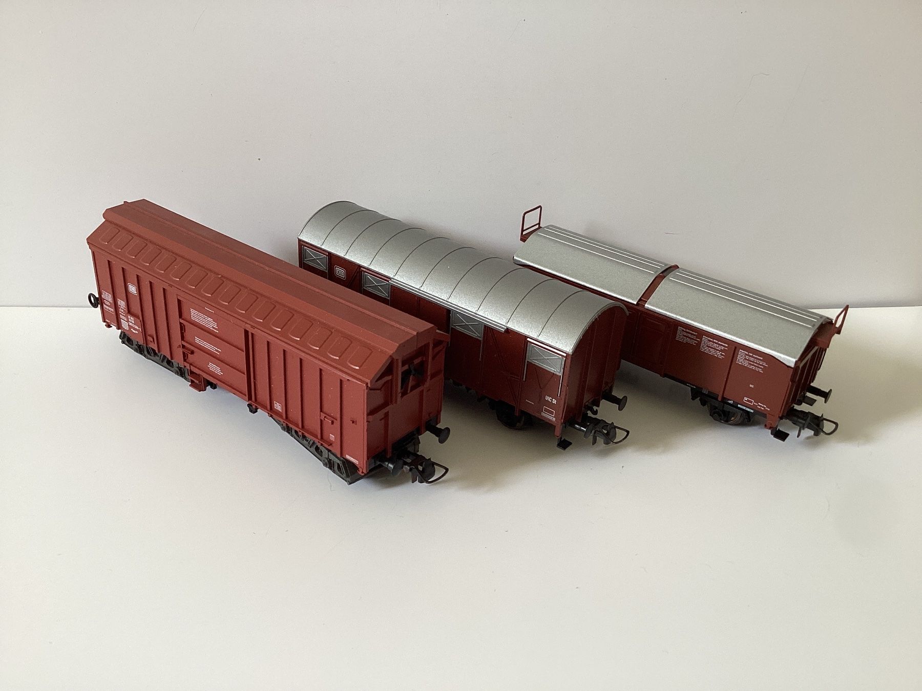 Fleischmann Modellini di ferrovie: Fleischmann Güterwagen DB 1:87 H0 – Usato da Effretikon venduto da simtek_de 2