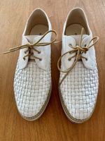 Echtleder Plateau Schnürschuhe Anne Weyburn Gr.37/38👟