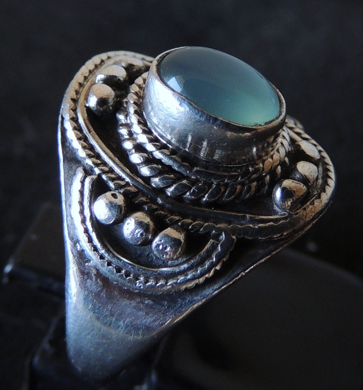 Anelli: Chalcedon Silber 925 Fingerring Gr. 56 – Usato da Waldenburg venduto da schaller707 2