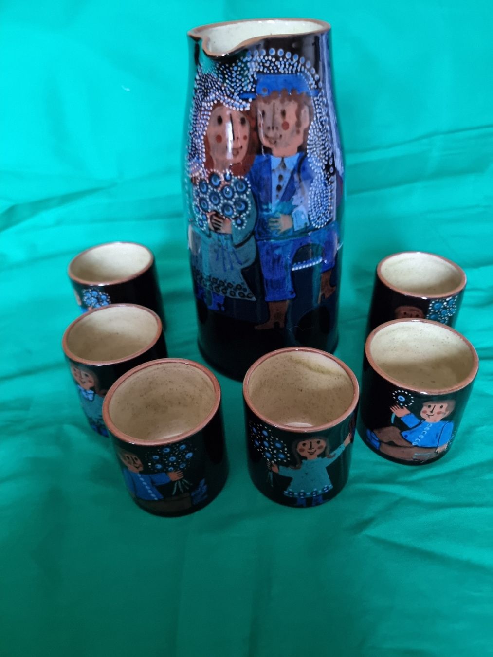 Caraffe: Krug-Set, Ton, 7-teilig – Usato da Helgisried venduto da zuegli.24