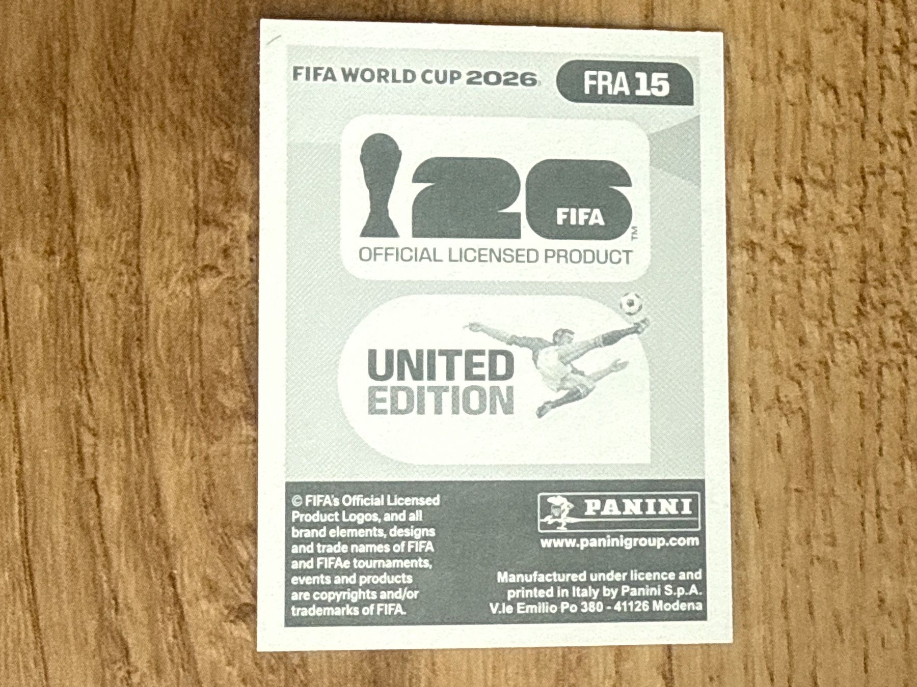 Panini FIFA Sticker WM 2026 - Ousmane Dembélé - FRA 15 (Gebraucht) in ...