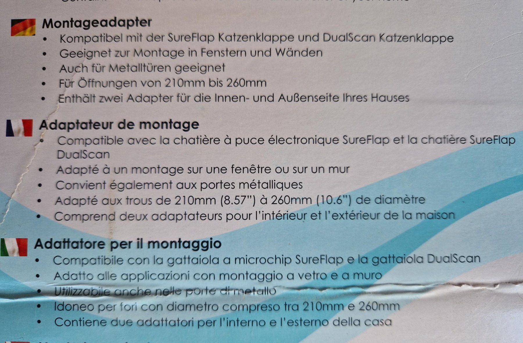 Gattaiole: Adaptateur montage chatière SureFlap. – Nuovo (secondo la descrizione) da Gryon venduto da dra_qxh2 1