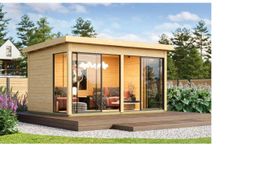 Gartenhaus Dice 5, naturbelassen - Gratis Versand