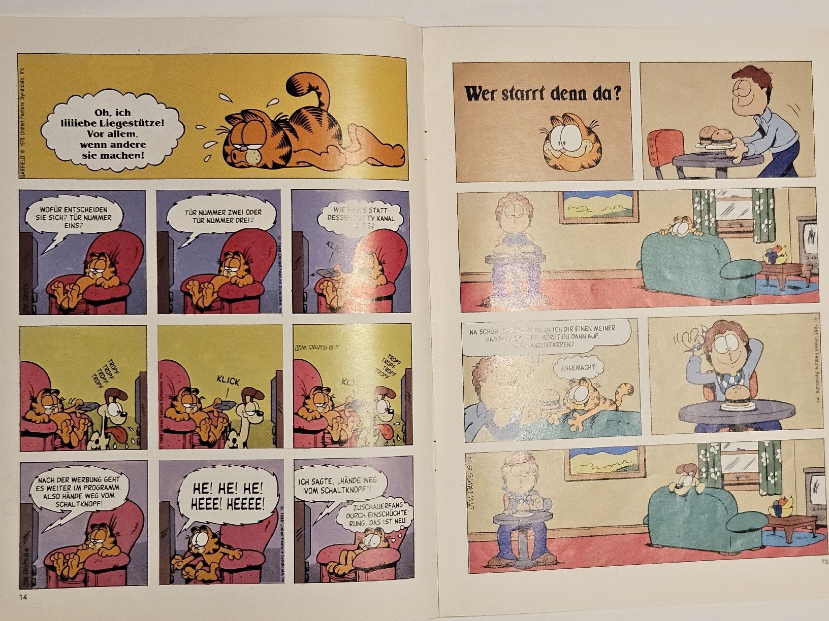 Fumetti: Garfield Comic Nr. 8 / 1989 / #WT18 – Usato da Oberdorf BL venduto da BaldenEagle 2