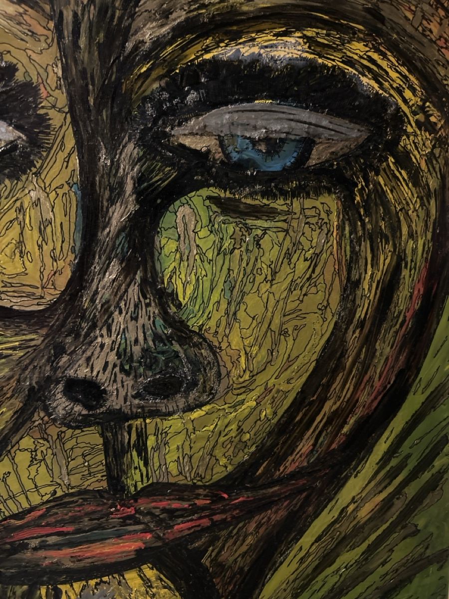 Gemälde: Originales Gemälde von Freddy Gerber, signiert 78 – Gebraucht aus Glarus von KunstWerkEr-LS87 7