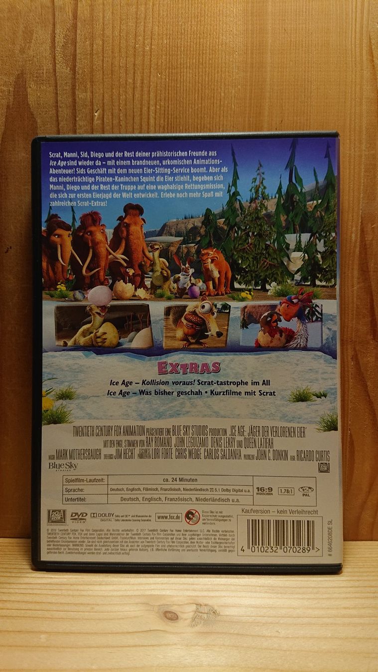 Tutti i DVDs: ICE AGE Jäger der verlorenen Eier DVD – Usato da Wilderswil venduto da Exebub 1