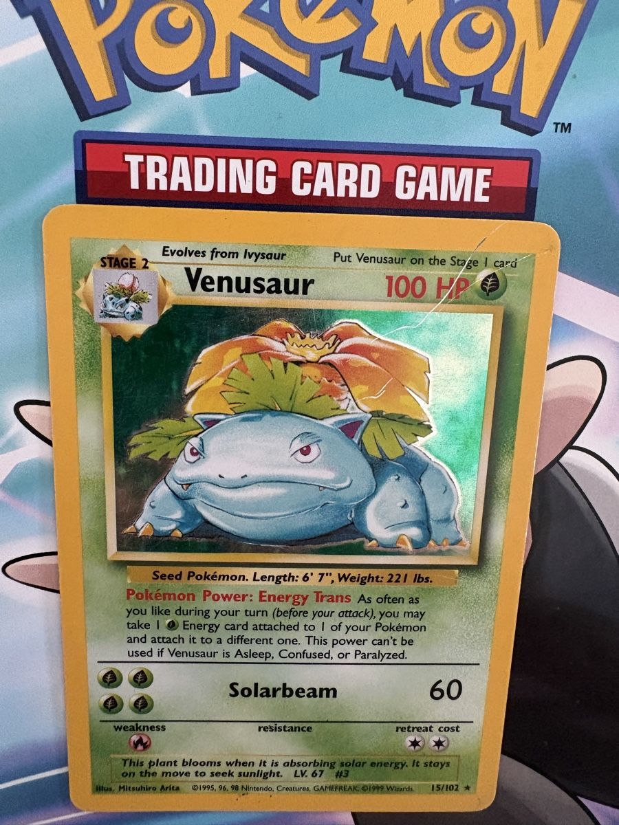 Pokémon Carte collezionabili: Venusaur (Bisaflor) 15/102 Base Set EN – Usato da Buchs SG venduto da Techniquez 3